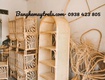 Kệ mây tự nhiên  kệ sách báo mây tre 