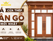 Cửa thép vân gỗ tại tân uyên, bình dương   giá tận xưởng 