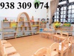 Kệ gỗ mầm non, kệ gỗ mầm non montessori 