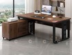Bàn làm việc giám đốc gỗ mdf chân sắt hiện đại bền đẹp