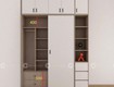 Tủ quần áo gỗ công nghiệp hiện đại, tối ưu không gian