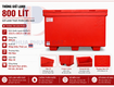 Thùng giữ lạnh 800 lít hiệu mỏ neo hàng nhập khẩu thái lan