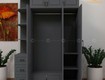Tủ quần áo gỗ công nghiệp hiện đại kết hợp kệ trang trí