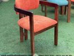 Ghế curved khung gỗ ash bọc nệm 