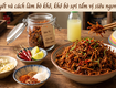 Làm khô bò sợi tại nhà 