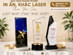 Kỷ niệm chương pha lê in khắc laser theo yêu cầu quà tặng...