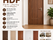 Cửa gỗ HDF   Đẹp tinh tế, bền bỉ theo thời gian 