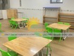 Bàn ghế nhựa mầm non, bàn ghế gỗ cao su mầm non 