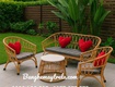 Bộ bàn ghế sofa mây nhựa