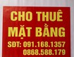 Cần cho thuê mặt bằng kinh doanh có diện tích 135m2   mặt 8,5m  tại mặt...