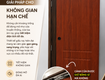 Cánh cửa này được giữ bằng gì mà không thấy khung 