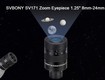 Thị kính zoom svbony 1.25 sv171 8mm 24mm