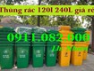 Cung cấp thùng rác phân loại giá rẻ  thùng rác xanh, cam, vàng  lh 0911082000 