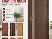 Cửa composite chạy chỉ nhôm đơn giản mà đăng cấp