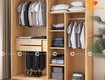 Tủ quần áo gỗ tự nhiên đa năng, thanh lịch