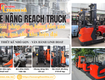 Xe nâng reach truck giải pháp tối ưu cho kho hàng lối đi...