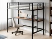 Giường tầng sắt kết hợp bàn học mặt gỗ MDF lõi xanh chống ẩm sang trọng 