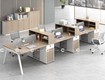 Bàn Làm Việc Nhân Viên Gỗ MDF Hiện Đại Sang Trọng 