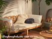 Ghế sofa đơn mây tre đan hiện đại 