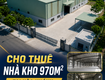Cho thuê nhà kho 970m tại hoà khánh giá chỉ 46 triệu/tháng...