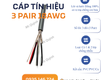 Cáp tín hiệu vặn xoắn 3 pair 18awg altek kabel