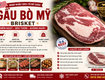 Thịt gầu bò mỹ brisket chính ngạch   đầy đủ kiểm dịch, co cq...