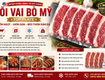 Lõi vai bò mỹ  top plate  nhập khẩu   thịt mềm, gân...