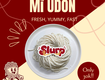 Mỳ udon tươi slurp sợi mì nhật bản dày dai, mềm ngon