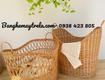 Sọt đựng đồ mây tự nhiên hình oval
