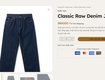 Classic raw denim jeans   quần jean denim nam bền đẹp, dễ phối đồ...