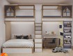 Giường Tầng Gỗ MDF Đa Năng Cho Phòng Ngủ Của Bé 