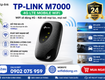 Bộ phát wifi 4G TP Link M7000 chính hãng 