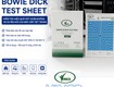 Bowie dick test sheet vimed
