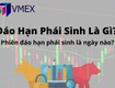 Ngày đáo hạn phái sinh là gì 