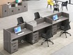 Cụm bàn làm việc nhân viên gỗ mdf hiện đại
