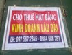 Cho thuê mặt bằng kinh doanh   ngã 3 lâu câu, xã đông kinh, thạch hà, hà...