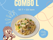 Combo l mì ý sốt kem