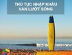 Thủ tục nhập khẩu ván lướt sóng