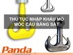 Thủ tục nhập khẩu mỏ móc cẩu bằng sắt