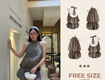Váy yếm caro   Xu hướng thời trang trẻ trung không bao giờ lỗi mốt 