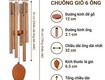 Chuông gió 6 ống màu vàng 