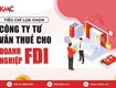 đơn vị uy tín chuyên cung cấp các dịch vụ về thuế, kế toán và...
