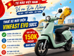 Cho thuê xe máy điện vinfast evo 50cc đà nẵng 