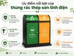 Thùng Rác Thép Sơn Tĩnh Điện Cho Nhà Máy, Khu Công Nghiệp 