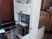 Máy cắt dán và rút màng co pe cho lốc chai lon, máy màng co...