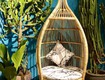 Ghế tổ chim mây tre decor chụp hình 