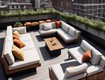 Nệm ngồi vải chống nước olefin acrylic sunbrella