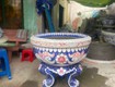 Chậu hoa dán miễng sành chậu khảm sành sứ nghệ nhân...