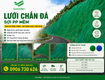 Lưới chống bão HDPE chắn, che mái, che chắn hạn chế đất đá sạt lở 