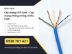 Cáp mạng utp cat6   cáp mạng không chống nhiễu cat6 sẵn kho đà...